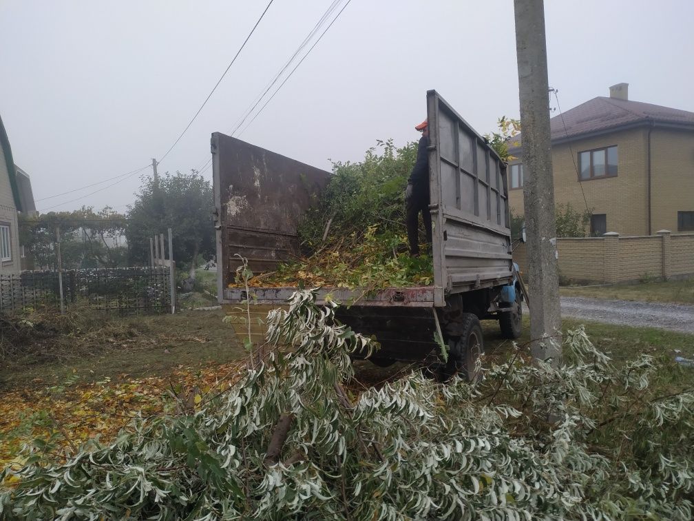 Вспашка огорода,культивация земли Уборка участка , спил дерева, вывоз