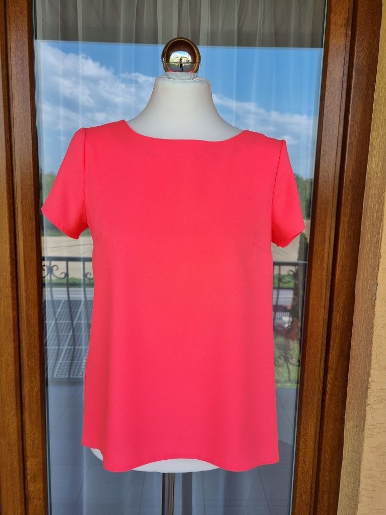 Bluzka elegancka zwiewna oversize neon letnia fashion 36/38 koszula