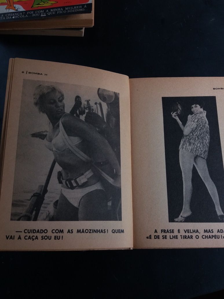 Livros Humoristicos "Bomba H"decada de 1970./Livros:.4/49/54/58/84.