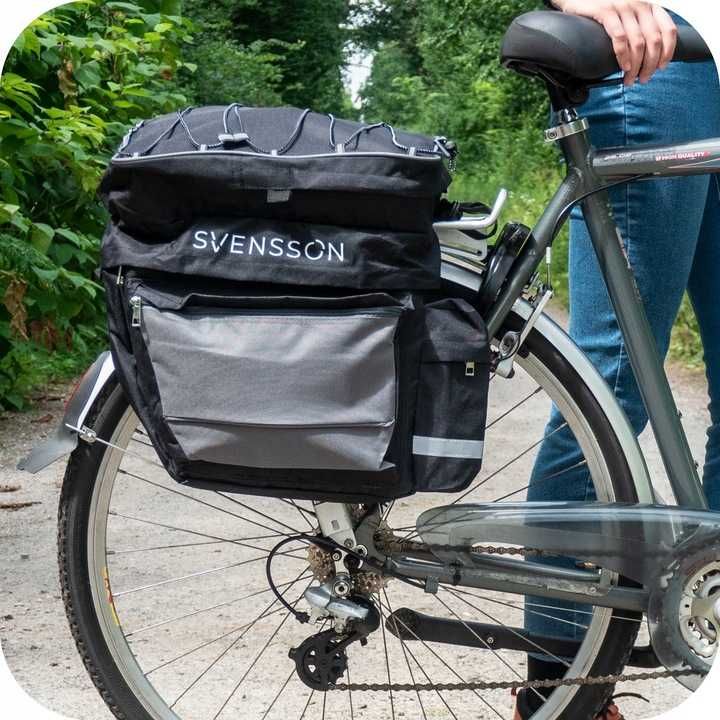 NOWA DUZA  sakwa rowerowa na bagażnik podwójna torba rower POJEMNA