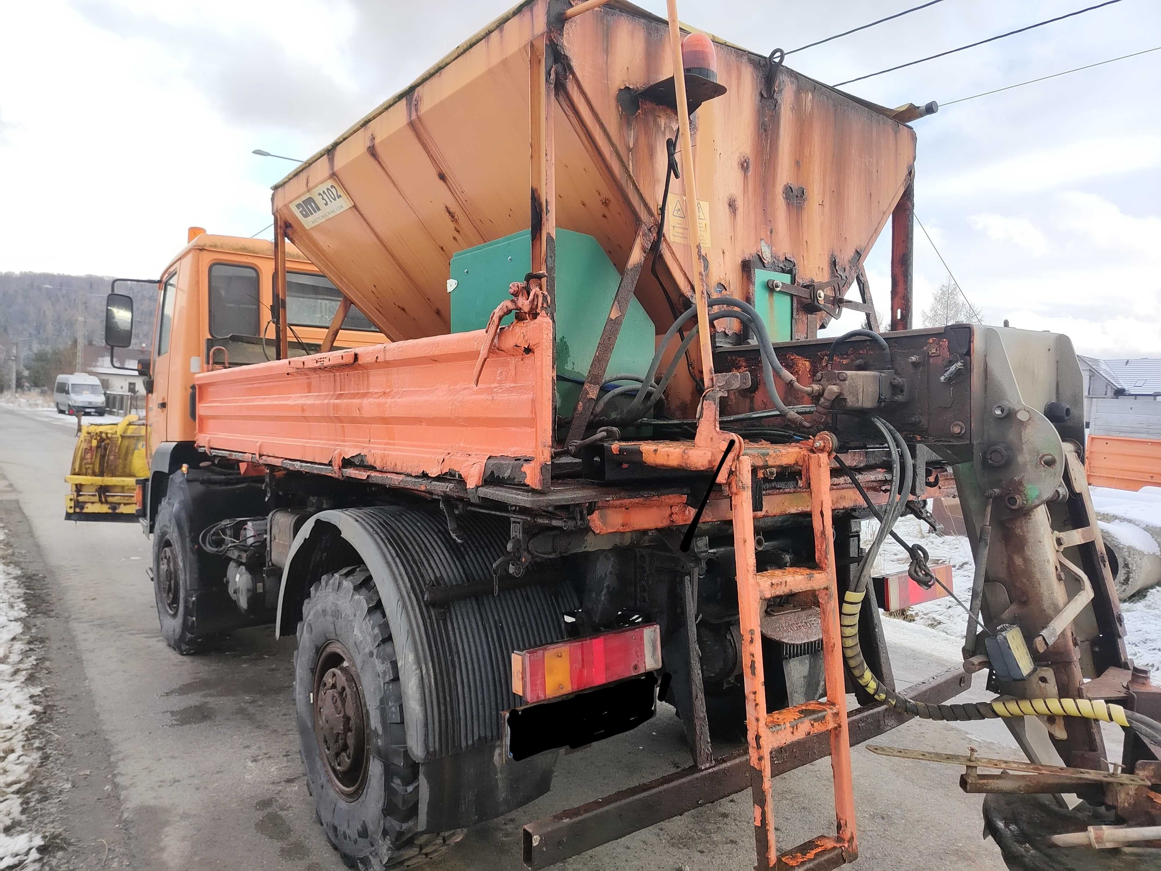 MAN 10.220 4x4 2004r  specjalny zimowe utrzymanie dróg pług piaskarka
