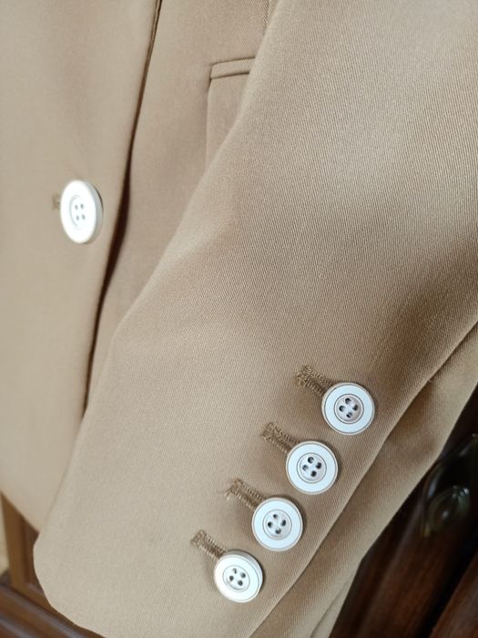 Nowa marynarka brązowa płaszcz camel  Bershka xs