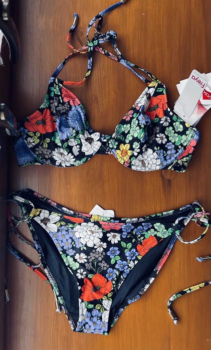 34D 75D M Bikini Freya Floral Haze w kwiaty Letnie Maki