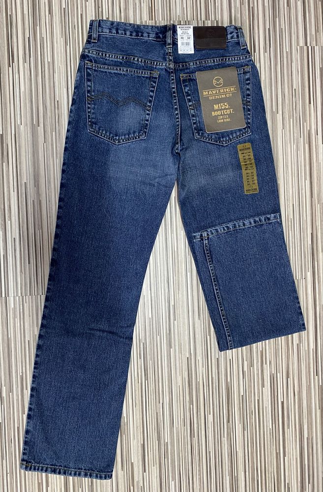 Spodnie męskie jeans 30/32 pas 74 cm Maverick nowe granatowe