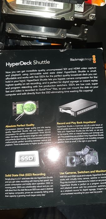 Blackmagic HyperDeck Shuttle (2) рідна коробка