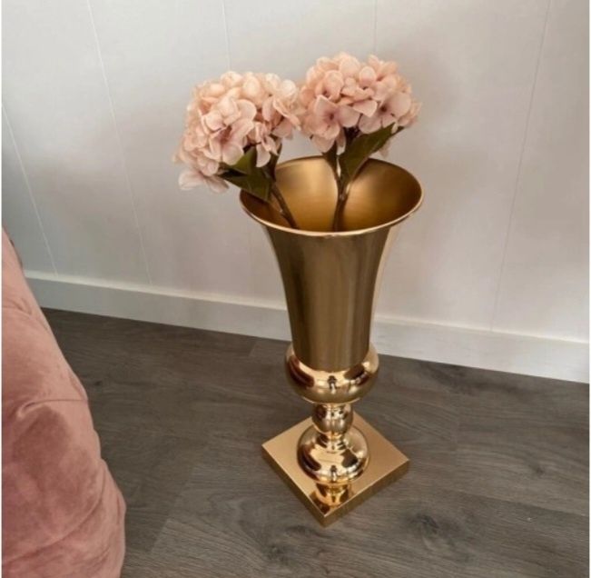 Wazon osłona metalowa glamour wazon flakon wys 42 cm