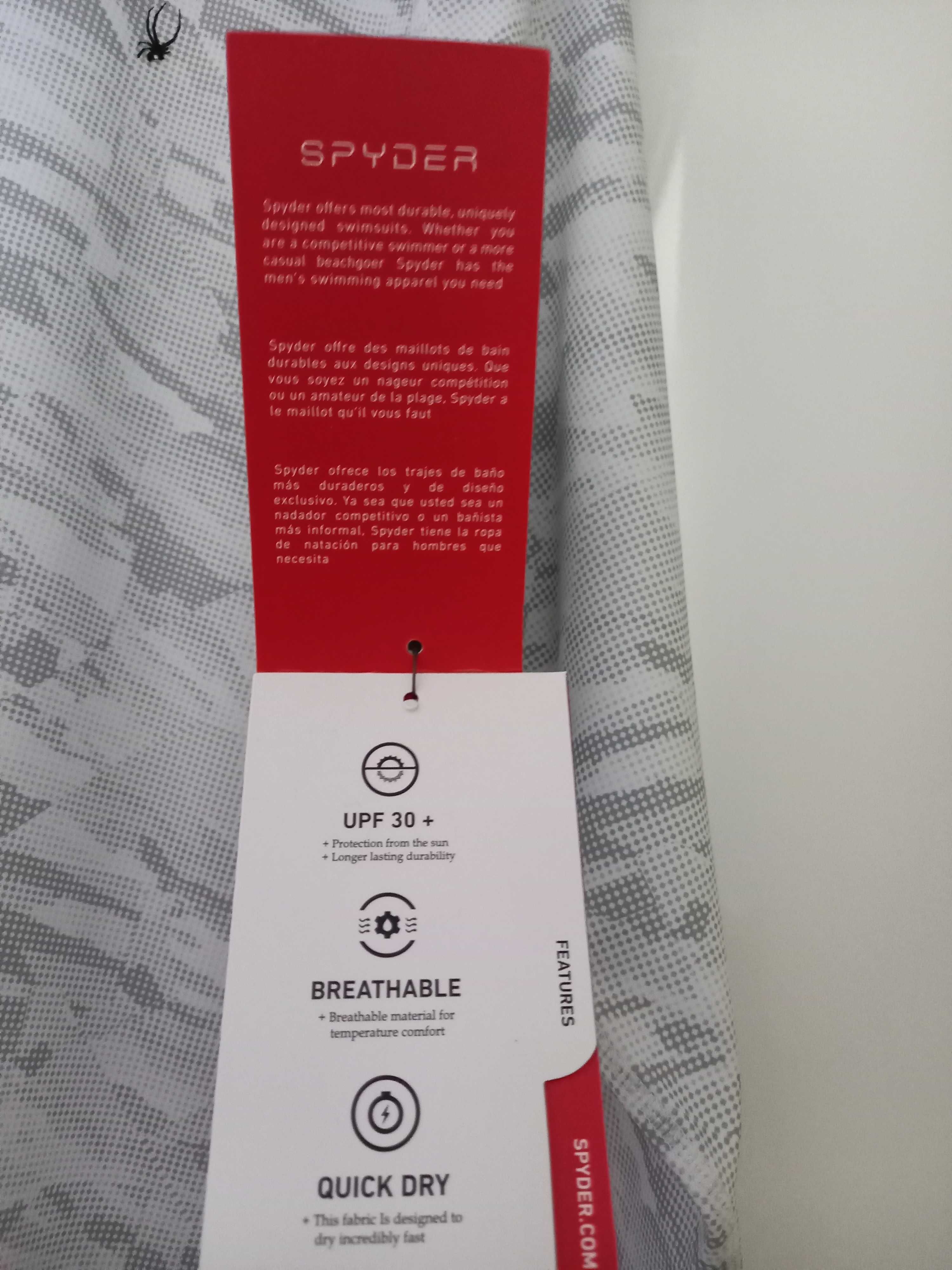 Nowa bluzka męska Spyder Pash Guard UPF 30+ rozmiar XL