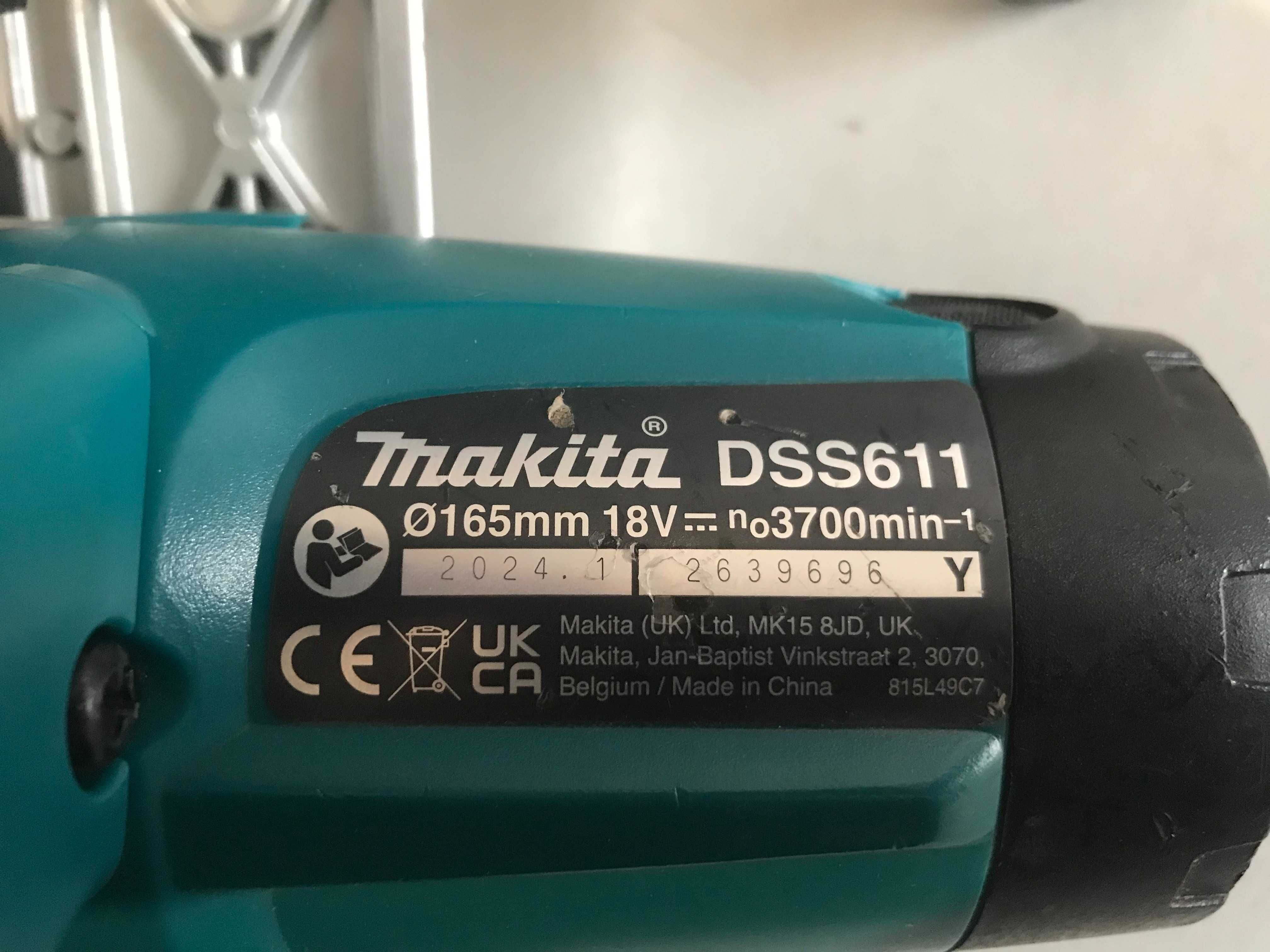Акумуляторна дискова пила Makita DSS611,безщіткова з Англії