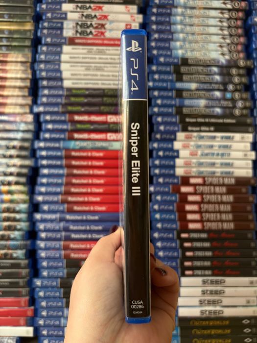 Гра Sniper Elite 3 на ps4, диск з грою на пс 4, ліцензія