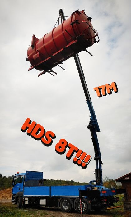 Transport HDS, Usługi dźwigowe HDS 8t, usługi transportowe HDS