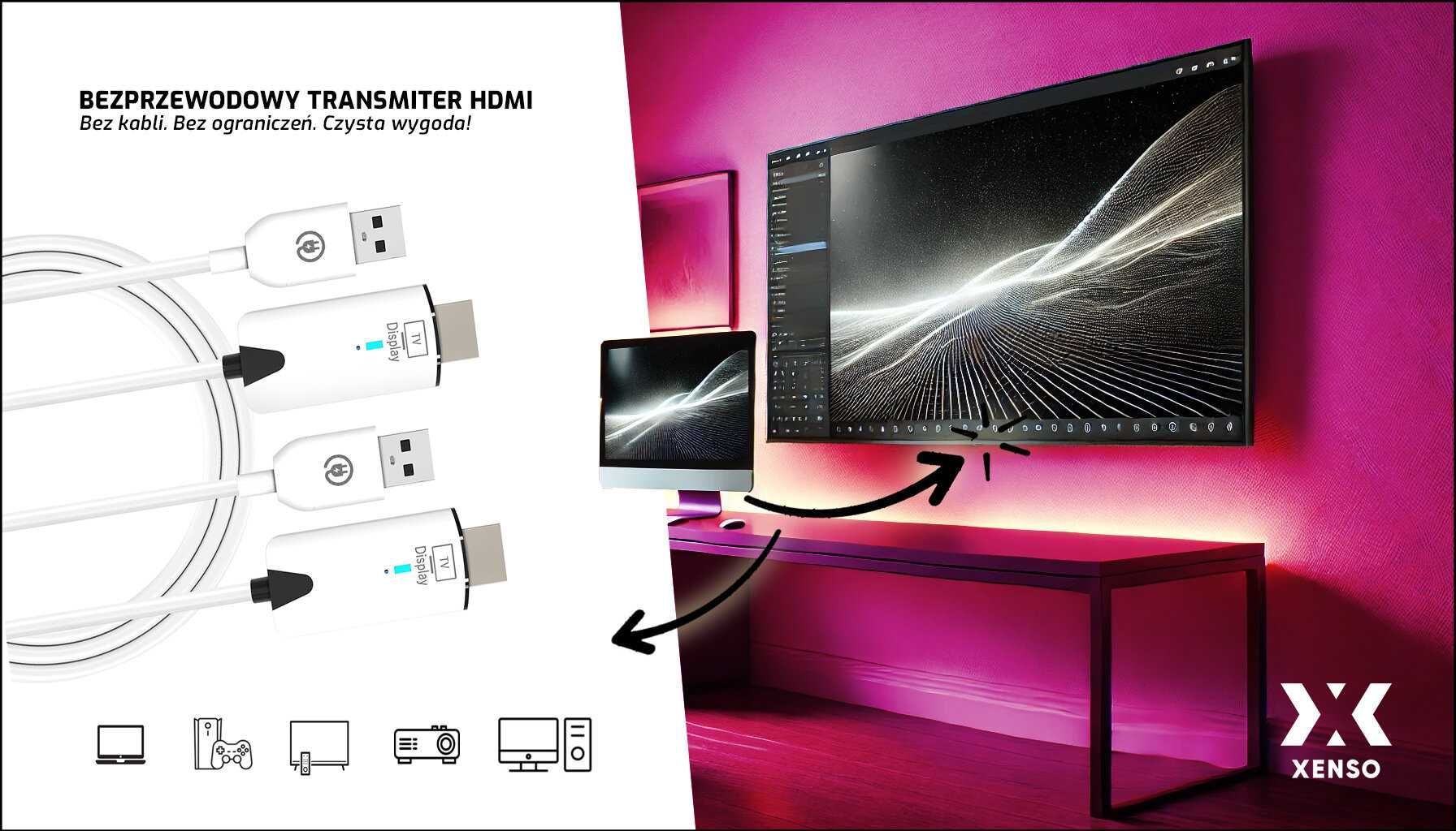 Transmiter HDMI XENSO Bezprzewodowy HL30