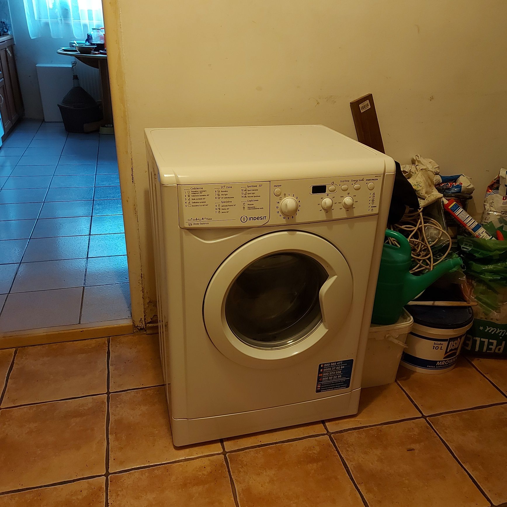 Pralka Indesit biała 6kg 60cm szer.