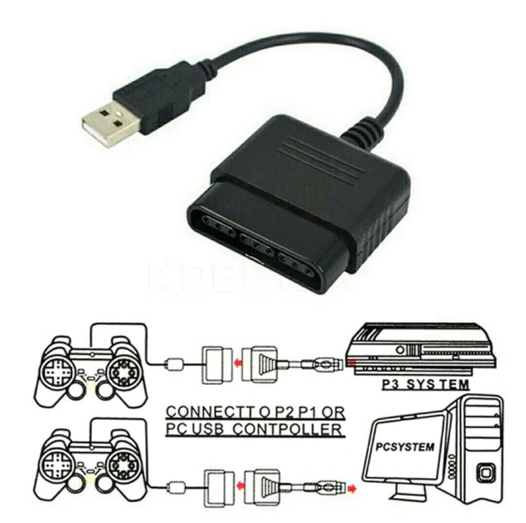 Н0BЫЙ usb переходник/адаптер для подключения джойстика PS2/1 к ПК,PS3