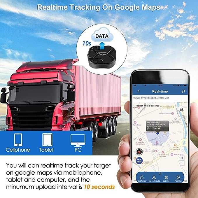 GPS Localizador - Bateria 6 meses - APP Visualização Tempo Real - NOVO