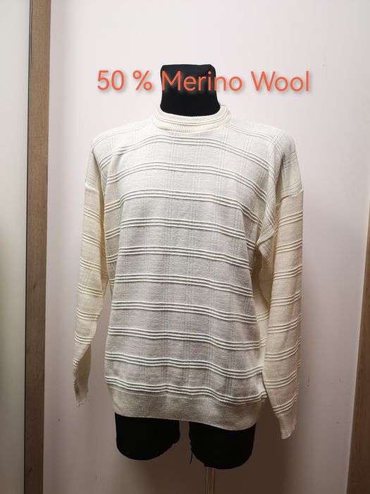 Sweter męski  XL/XXL z wełny merynosów