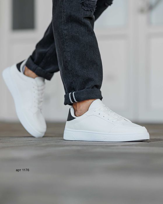 Чоловічі 42-46 кеди Classic Ked White Black / Мужские кеды мокасины