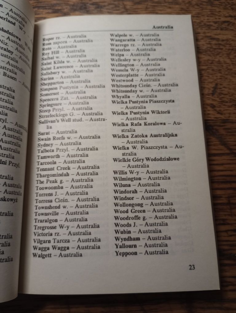 Leksykon haseł do krzyżówek - geografia