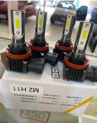 Світлодіодна LED лампа H4 H11 H8 H9 HB4 H1 з mini радіатором КОМПАКТНА