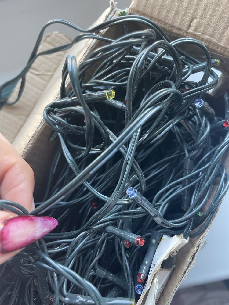 Świąteczne światełka LED na np choinkę