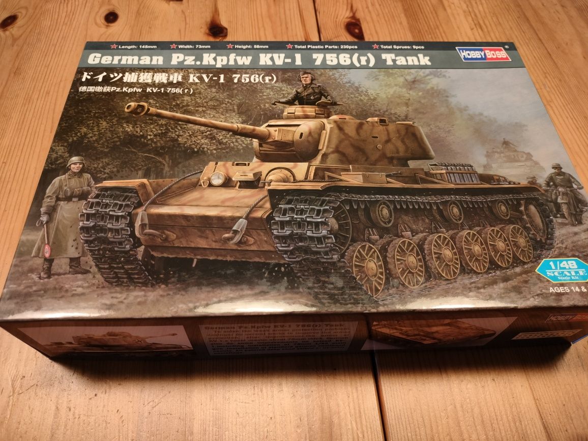 Hobby Boss German Pz.Kpfw KV-1 756 Tank model do sklejania