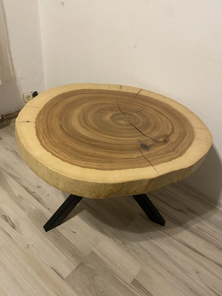 Stół stolik jesionowy blat