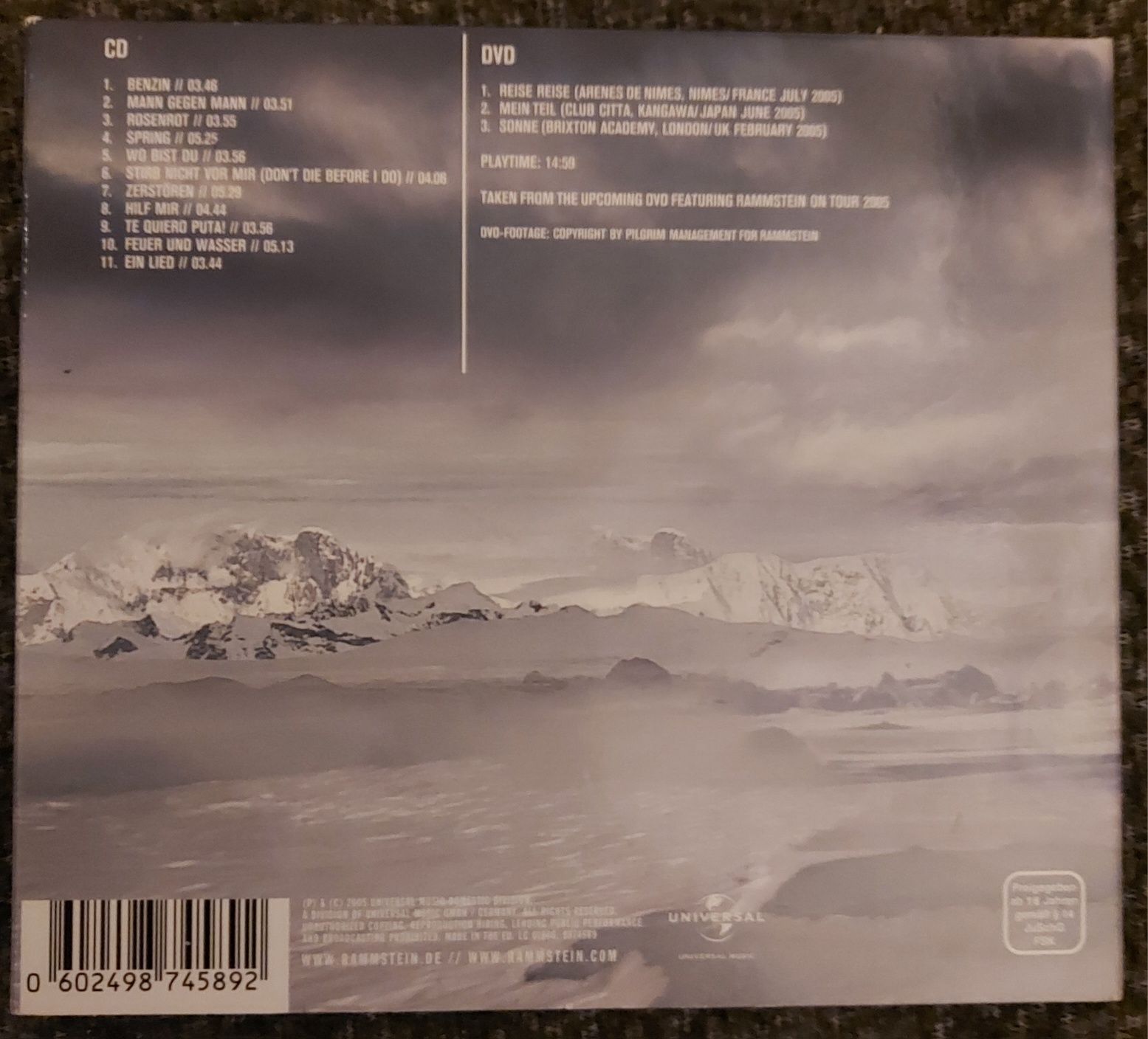 Rammstein "Rosenrot" Limited CD+DVD - 85zł z wysyłką