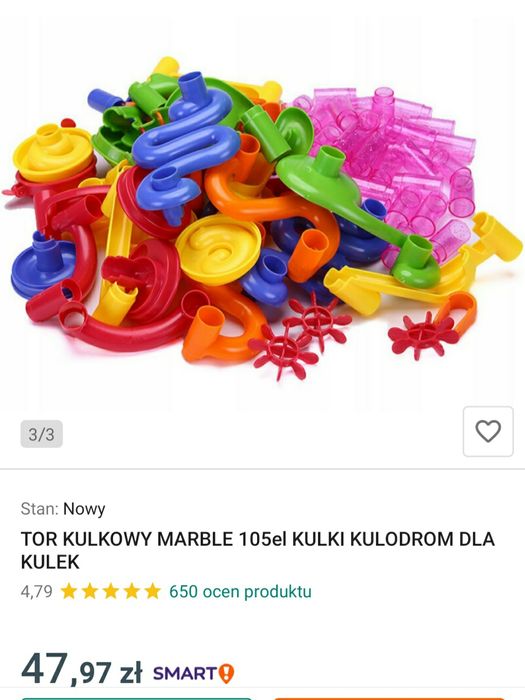 Tor kulkowy 105 elementów