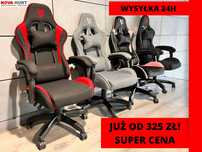 Fotel NOWY do biurka WYPRZEDAŻ gamingowy biurowy obrotowy GAMER