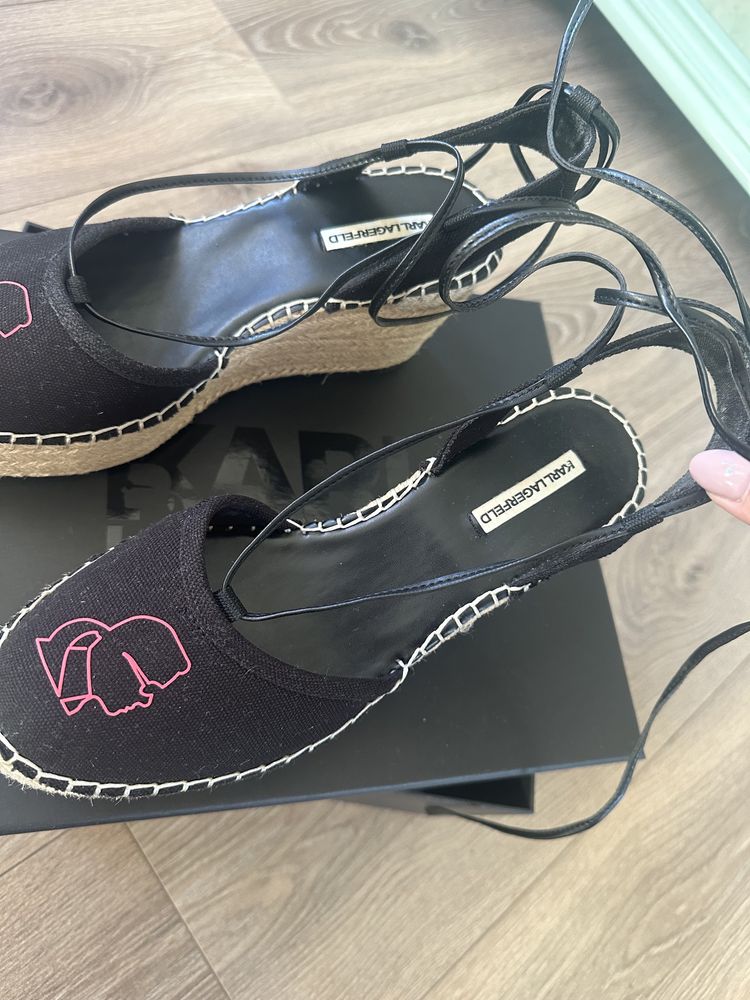 Karl Lagerfeld espadryle