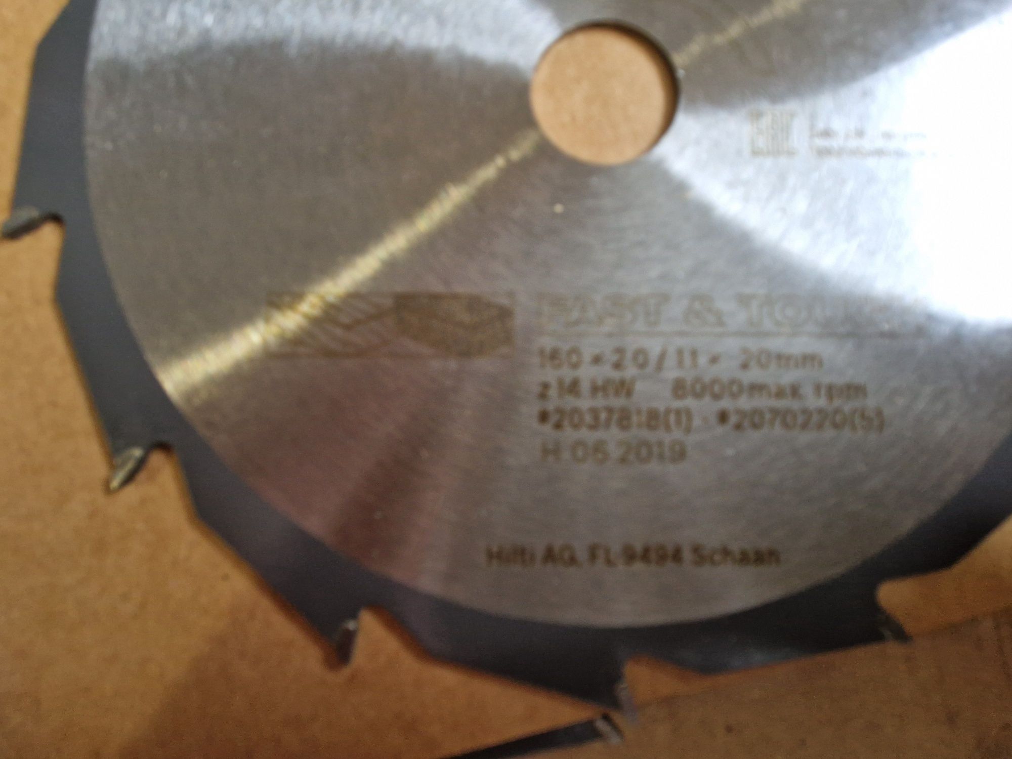 Tarcza hilti do pilarki 160x20mm drewno, metal i uniwersalna