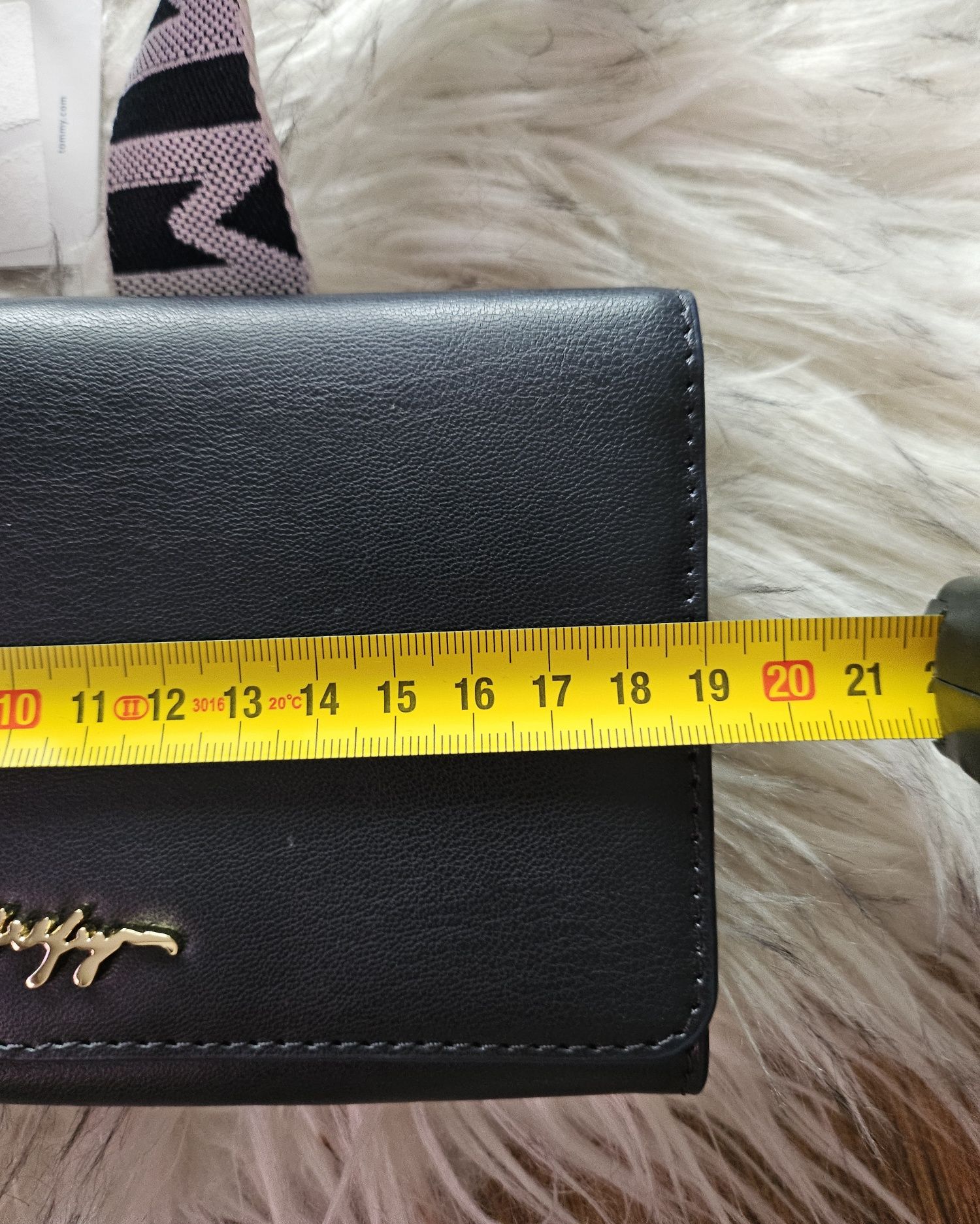 Torebka portfel Tommy Hilfiger Oryginał złote dodatki Hit granatowa