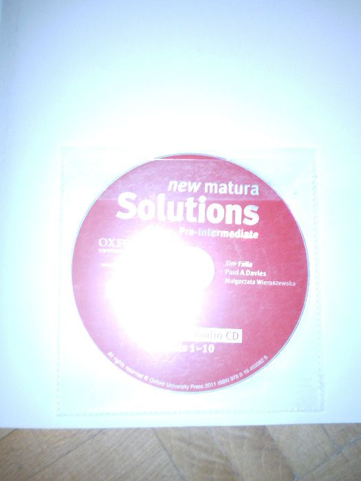 New Matura Solutions, Pre-Intermediate Workbook with CD, Oxford