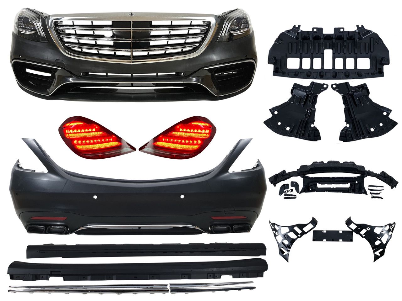 Комплект рестайлінга на Mercedes-Benz S-Class W222 2013-2017