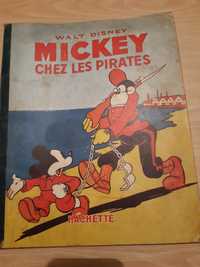 Raríssimo livro de 1937 "Mickey Chez Les Pirates "