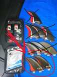 Quilhas Fins Fcs  - Tom Carrol Model Tamanho L "Large"size  Red Line