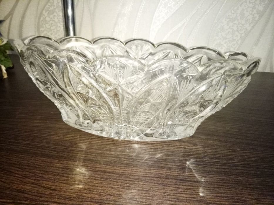 Хрустальная ваза СССР, конфетница, салатница