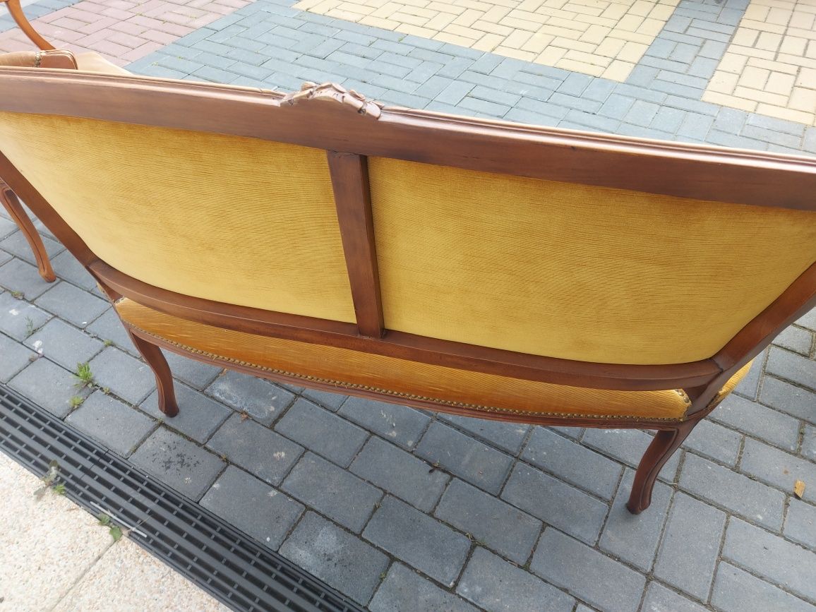 Zestaw sofa + 2 fotele Ludwikowskie
