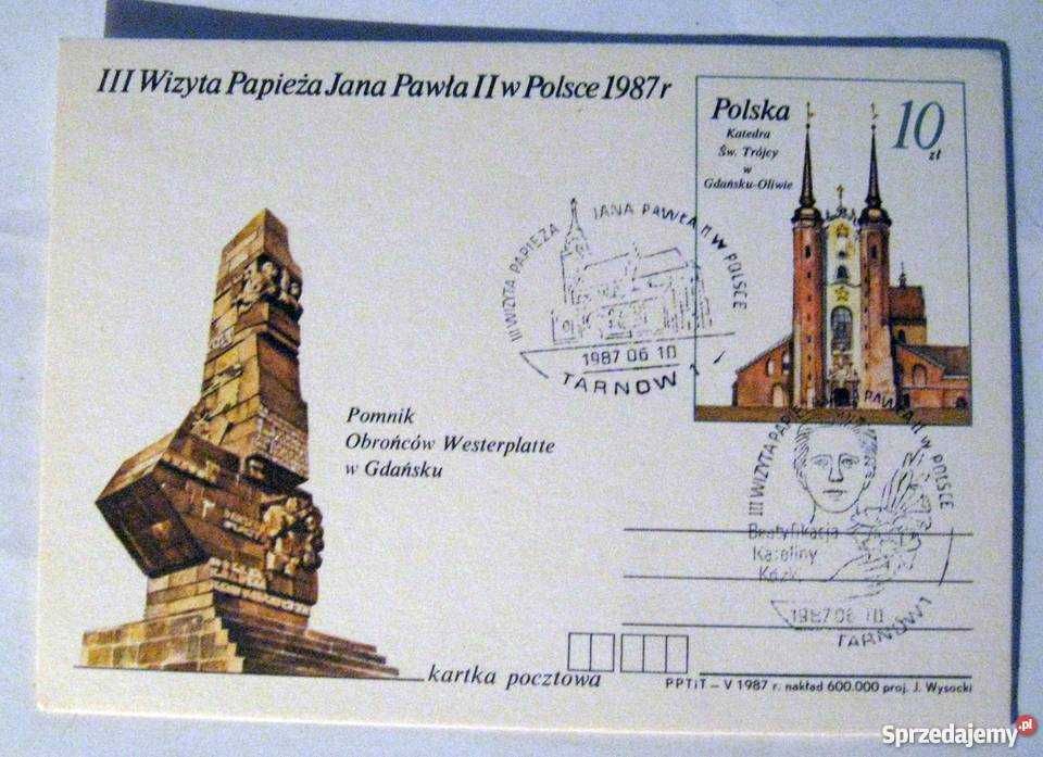 Jan Paweł II - kolekcja pocztówek 1987 !!!