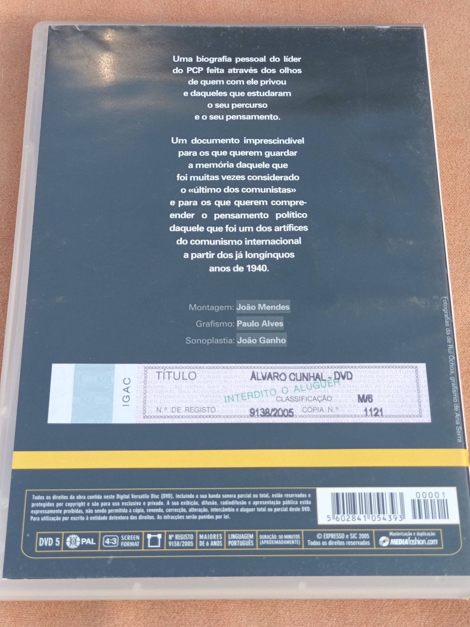 Dvd sobre Álvaro Cunhal