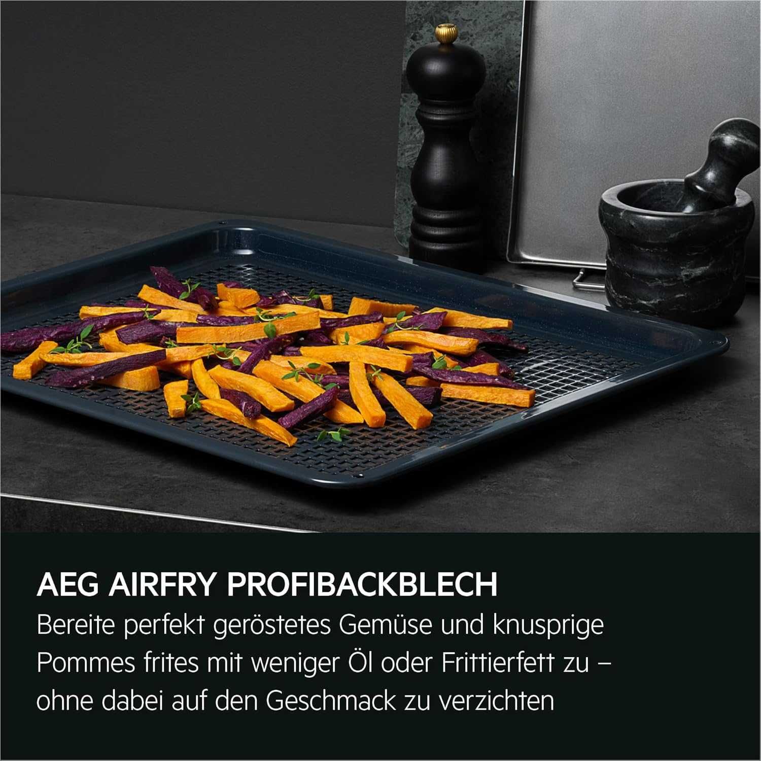 AEG Airfry profesjonalna blacha do  pieczenia 465 x 385 x 25 mm,