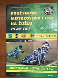 Program żużlowy DMP I Ligi RKM Rybnik - Stal Gorzów [Rybnik, 2007r.]