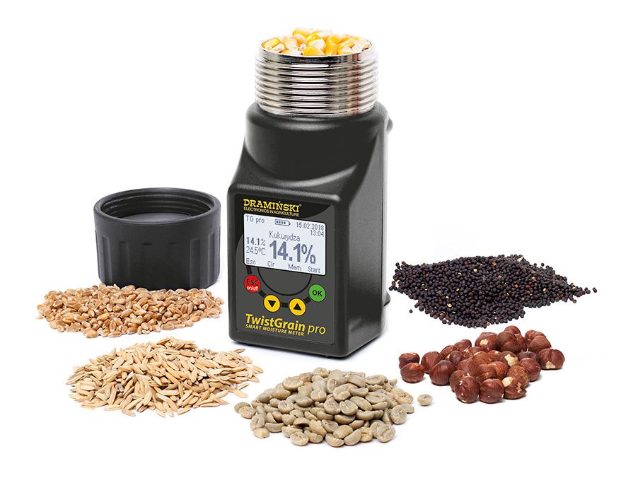 Wilgotnościomierz do ziarna, tester zboża, DRAMIŃSKI Twist Grain pro