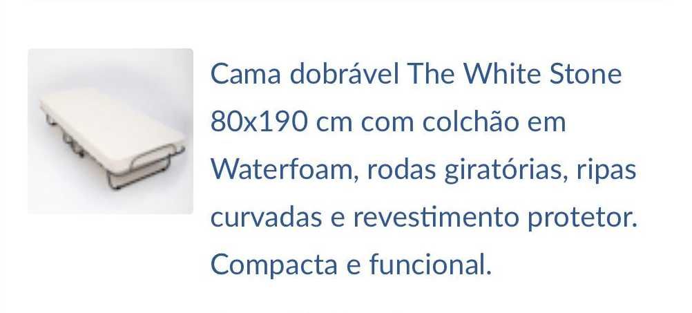 Cama dobrável 80x190 cm