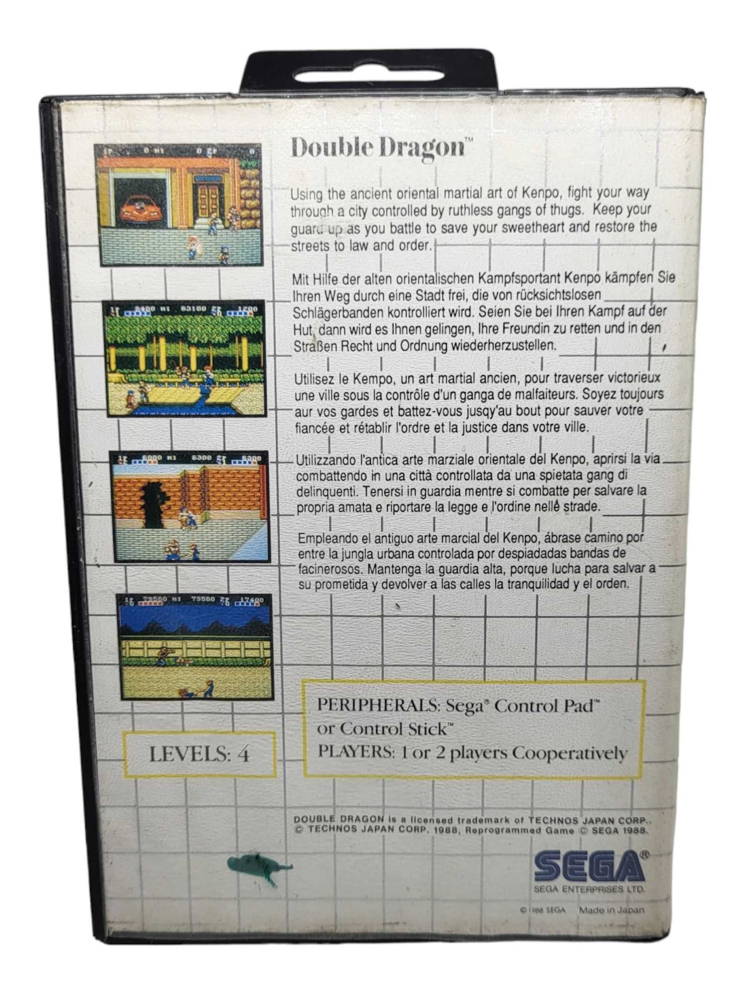 Double Dragon Sega Master System MS
