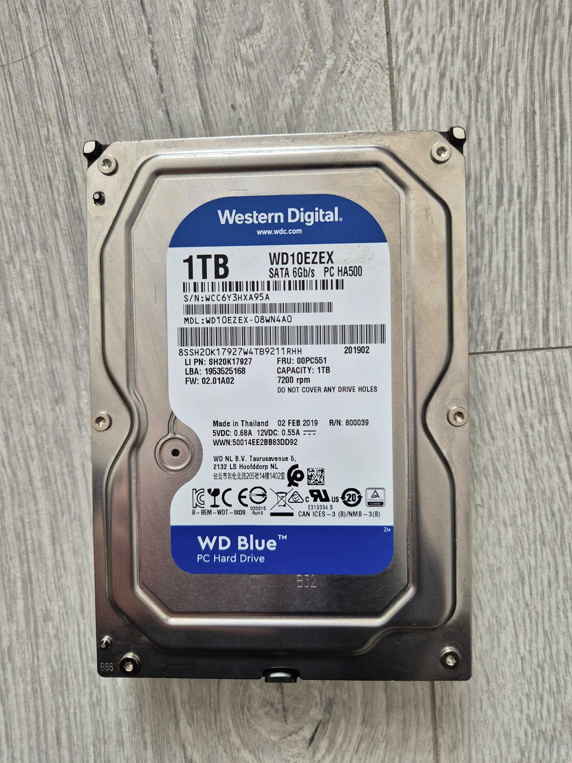жорсткий диск для ПК 1TB TOSHIBA/Seagate/WD | SATA3\7200RPM\3.5"\64MB