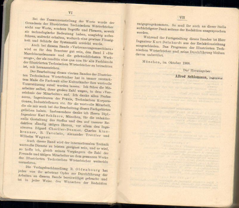 Словарь технический на 6 языках, Раритет (знаки ъ, і в словах), 1905?