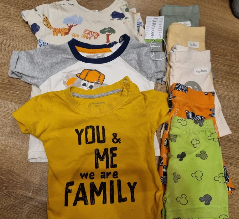 Zestaw, paka ubranek dla chlopca w rozmiarze 68