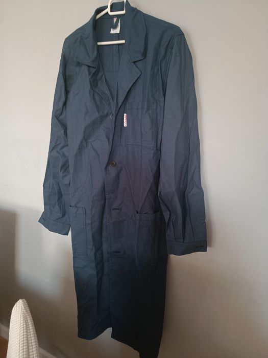 Płaszcz duży nieużywany męski granat rozm.182 ogród, hala