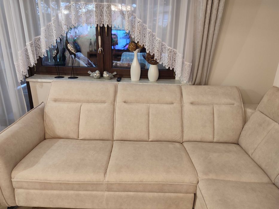 Narożnik rozkładany beżowy