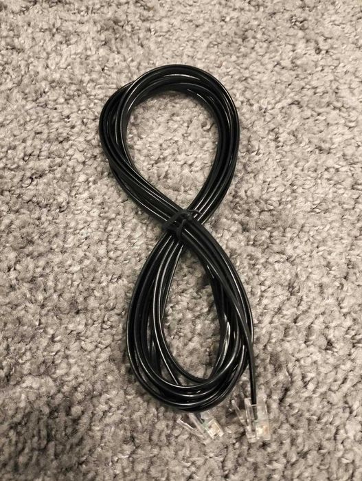 Kabel telefoniczny RJ 11 czarny